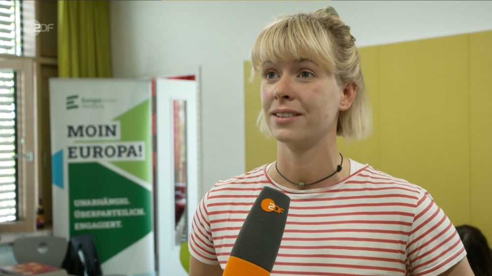 Beitrag: Junge Wahlhelfer für die Europawahl (ZDF heute, 8. April 2024, 19 Uhr) Beitrag: Junge Wahlhelfer für die Europawahl (ZDF heute, 8. April 2024, 19 Uhr)