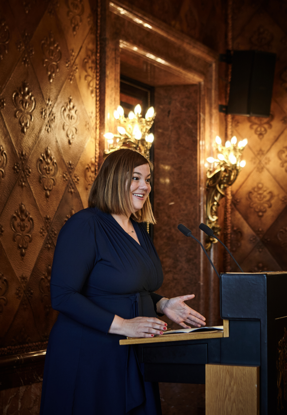 Festakt 70. Jahre Europa-Union Hamburg. Grußwort von der Zweiten Bürgermeisterin, Katharina Fegebank.  Festakt 70. Jahre Europa-Union Hamburg