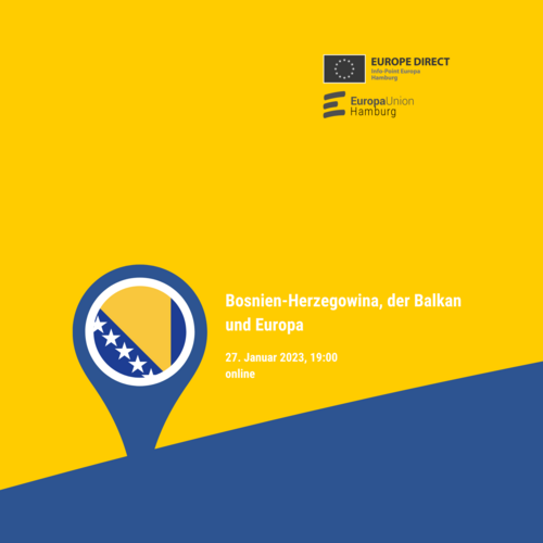Veranstaltungsrückblick: Bosnien-Herzegowina, der Balkan und Europa - Die digitale Europa-Sprechstunde im Januar 2023